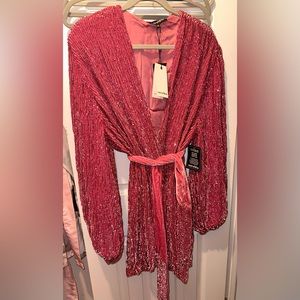 NWT Gabrielle Sequin Robe Dress